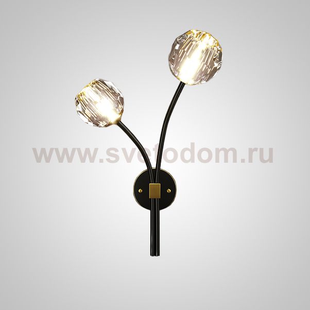 Настенный светильник RH E WALL L2 Left Black ImperiumLoft 230070-23