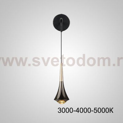 Настенный светильник CAI WALL Black Трехцветный свет ImperiumLoft 230090-23