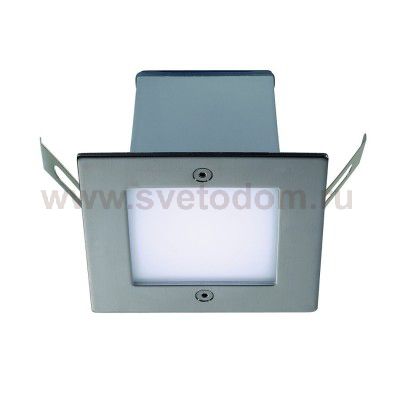 SLV 230131 FRAME OUTDOOR 16 LED Wand- einbauleuchte, quadratisch, Edelstahl, weiss