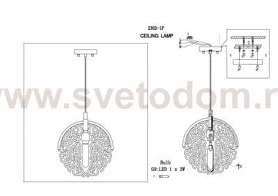 Люстра подвесная Favourite 2302-1P Fabia