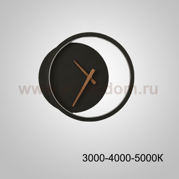 Настенный светильник CLOCK Black Трехцветный свет ImperiumLoft 230837-23