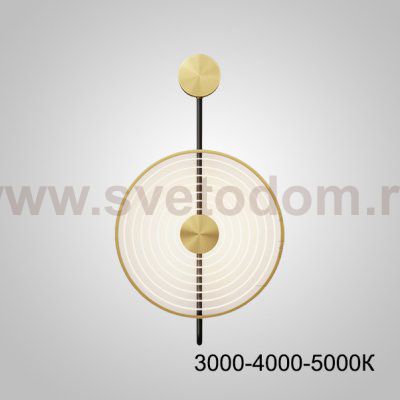 Настенный светильник WINDSOR Brass Трехцветный свет ImperiumLoft 230846-23