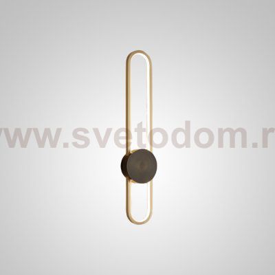 Настенный светильник HEIDY L H60 Brass Black ImperiumLoft 230861-23