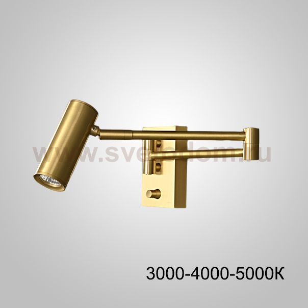 Настенный светильник BOTVID Brass Трехцветный свет ImperiumLoft 231010-23