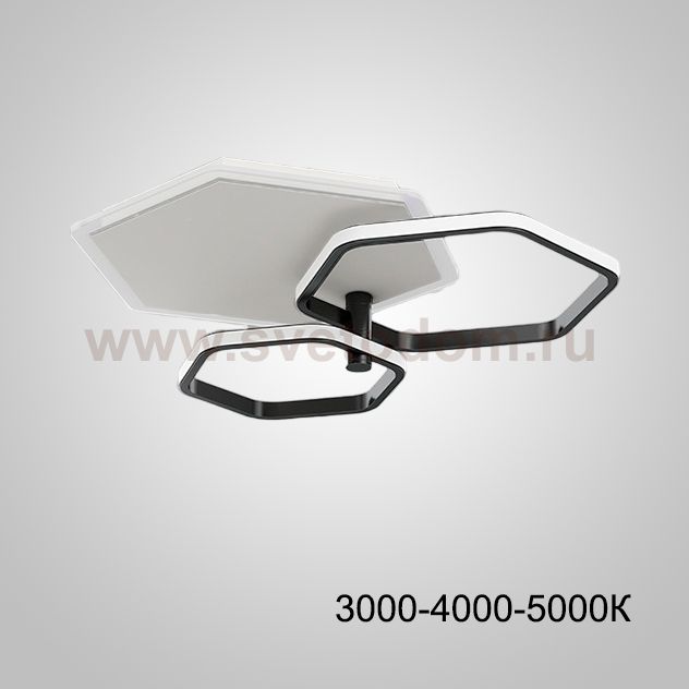 Потолочный светильник EDGON M Black Трехцветный свет ImperiumLoft 231158-23