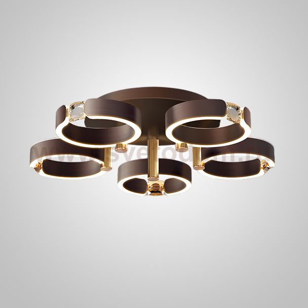 Потолочная люстра SELLIF D CH D68 Brown ImperiumLoft 231250-23