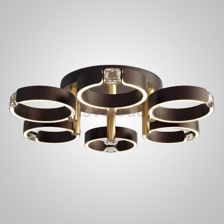 Потолочная люстра SELLIF D CH D80 Brown ImperiumLoft 231251-23