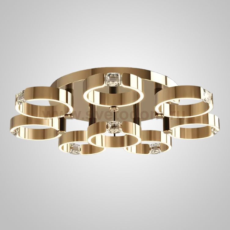 Потолочная люстра SELLIF D CH D90 Brass ImperiumLoft 231255-23