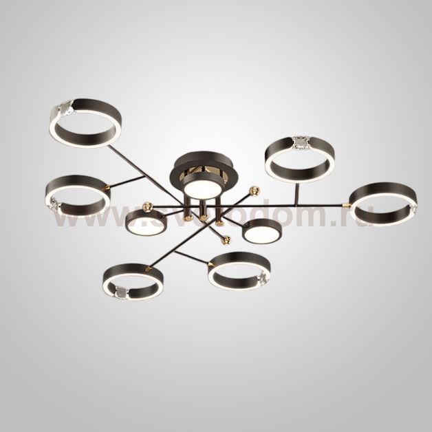 Потолочная люстра SELLIF CH L9 Black ImperiumLoft 231267-23