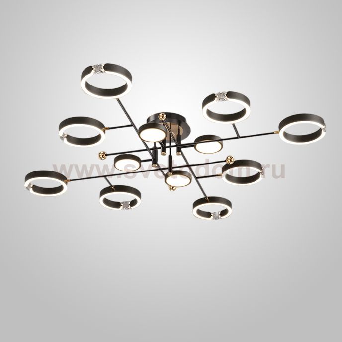 Потолочная люстра SELLIF CH L12 Black ImperiumLoft 231268-23