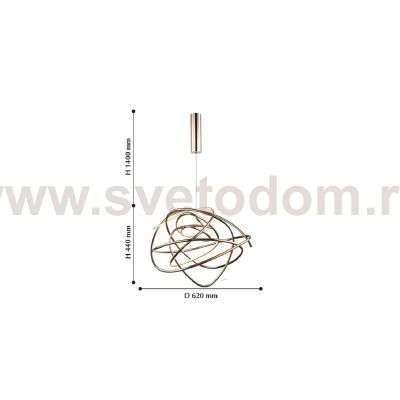 Люстра подвесная Favourite 2313-2P Saga