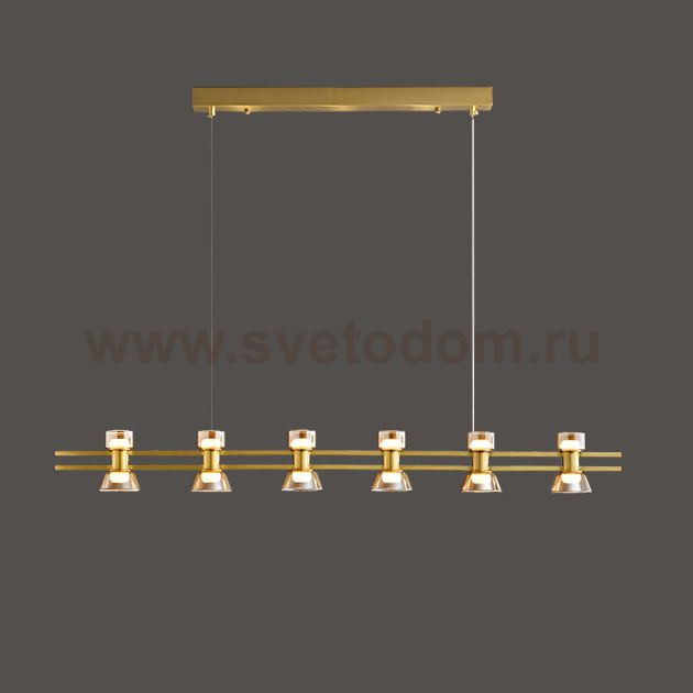 Подвесной светильник BLASIUS LONG L121,5 Brass ImperiumLoft 231345-23