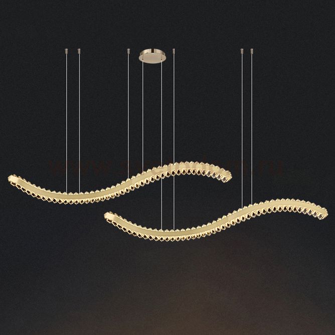 Подвесной светильник BERTOLDA W DUO A L150 Brass ImperiumLoft 231352-23