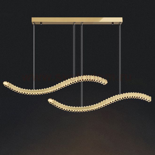 Подвесной светильник BERTOLDA W DUO B L150 Brass ImperiumLoft 231356-23