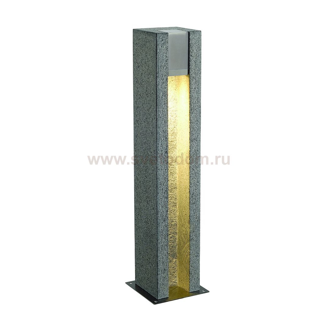 SLV 231440 ARROCK SLOT GU10 Stehleuchte, eckig, Granit, salt & pepper, max. 4W LED