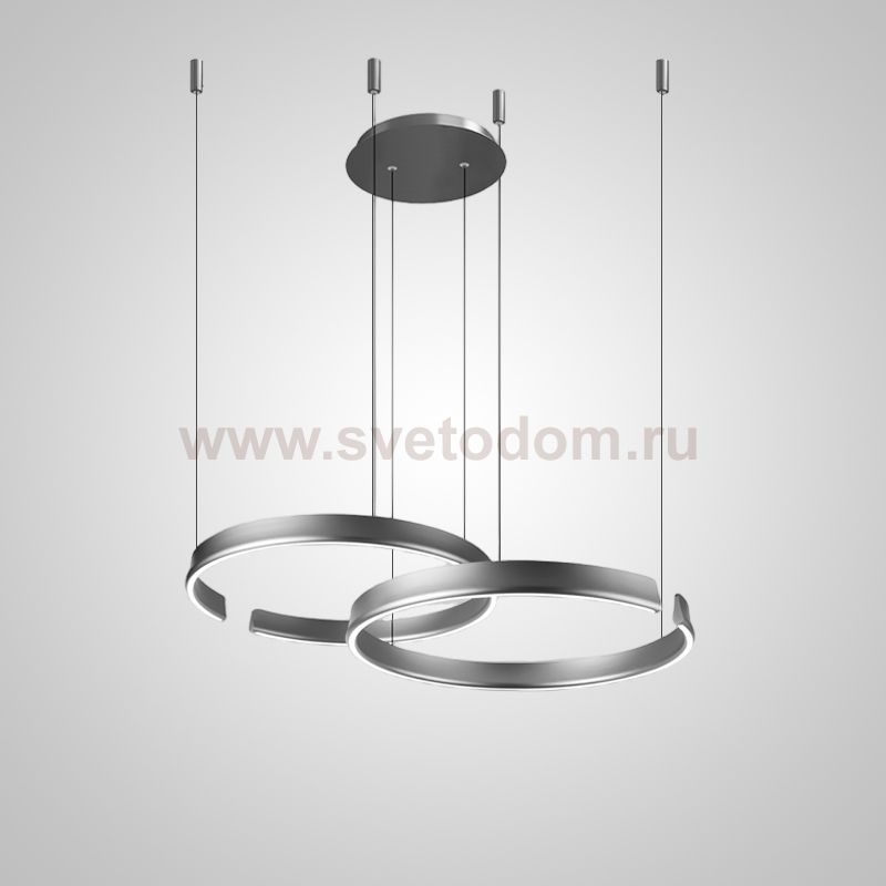 Подвесная люстра VEIKKO COMBO D45+45 Chrome ImperiumLoft 231555-23