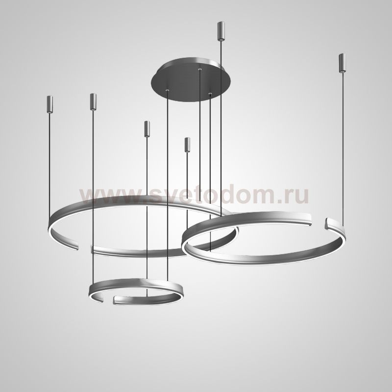 Подвесная люстра VEIKKO COMBO D45+65+85 Chrome ImperiumLoft 231557-23