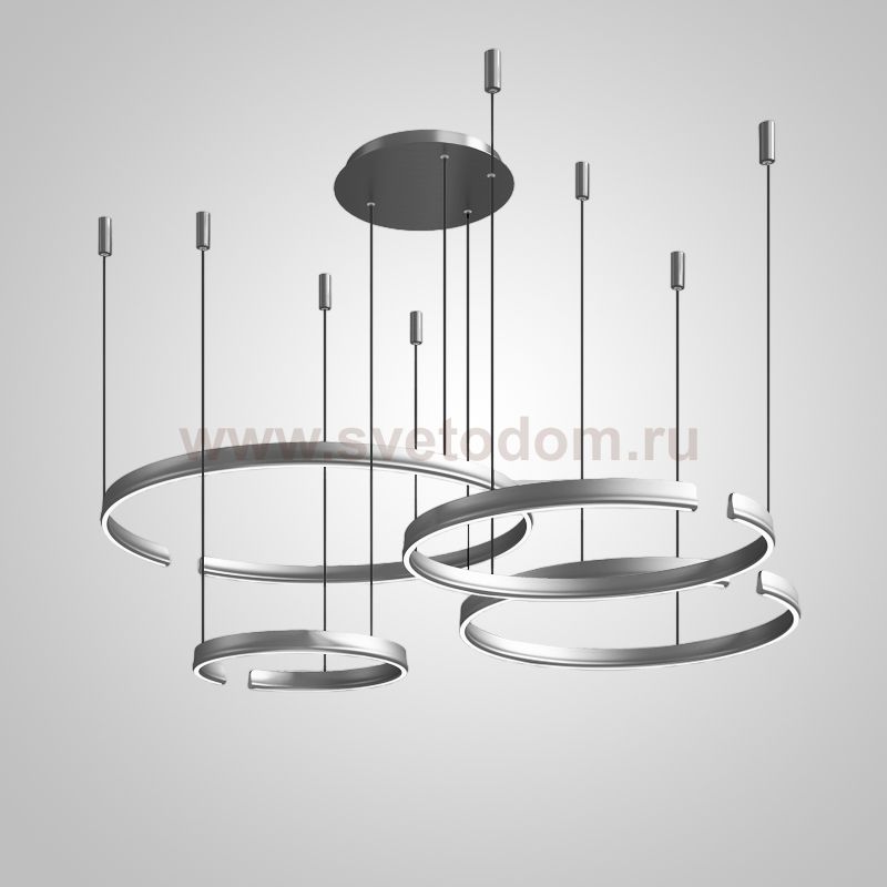 Подвесная люстра VEIKKO COMBO D45+65+65+85 Chrome ImperiumLoft 231558-23