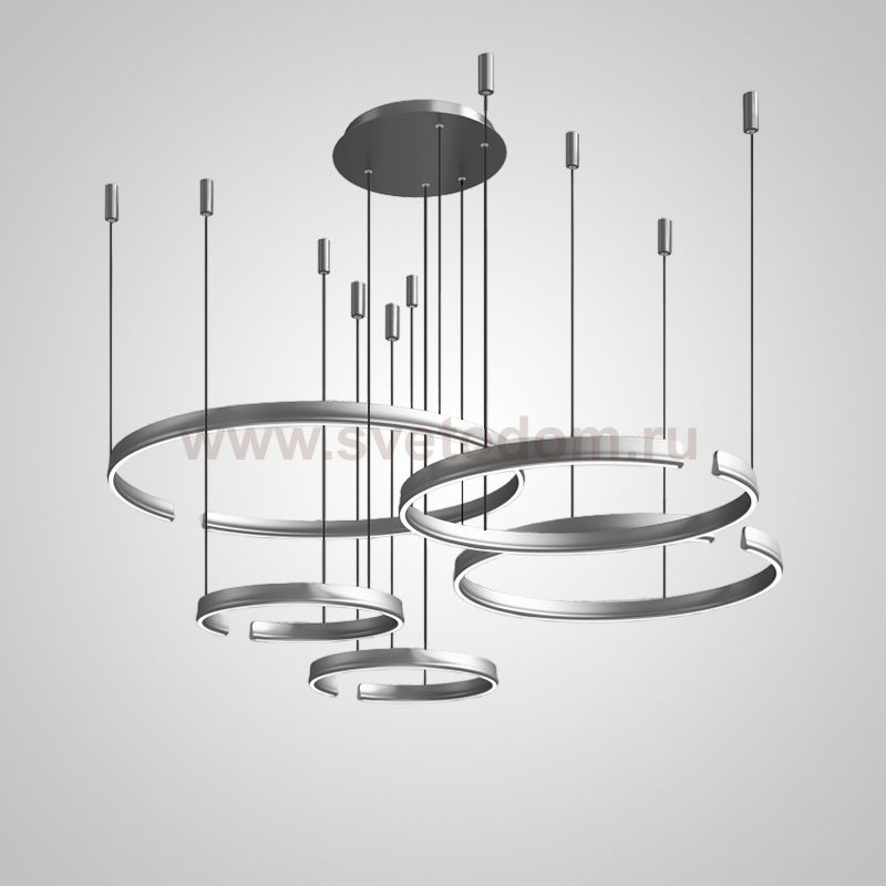 Подвесная люстра VEIKKO COMBO D45+45+65+65+85 Chrome ImperiumLoft 231559-23