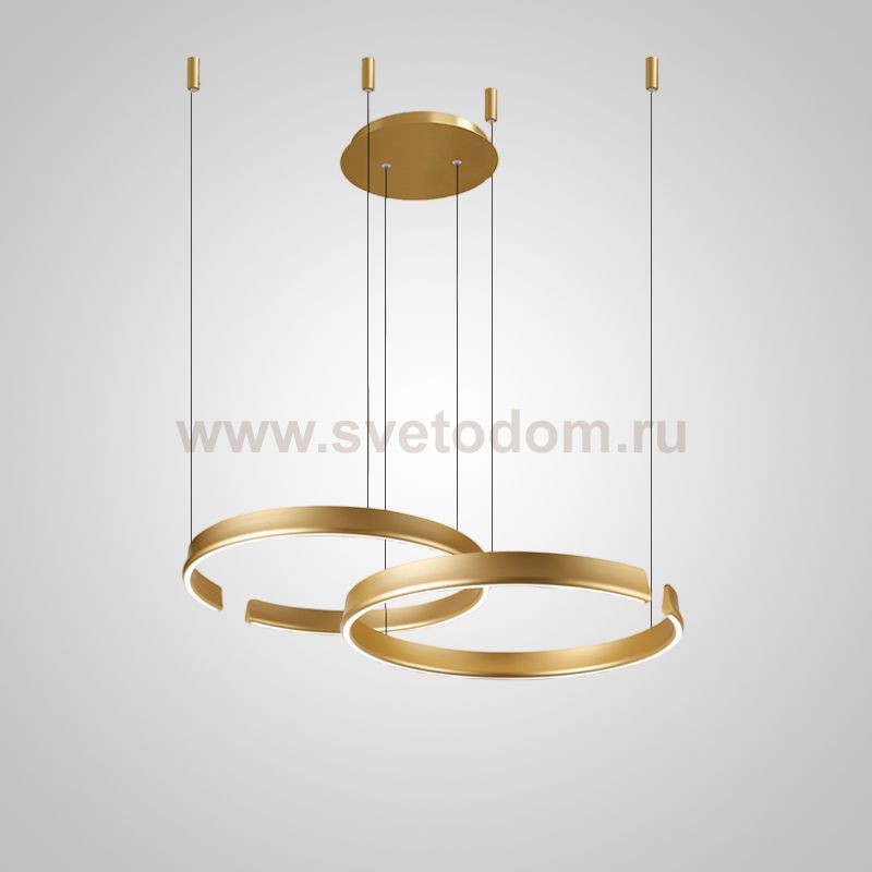 Подвесная люстра VEIKKO COMBO D45+45 Brass ImperiumLoft 231560-23