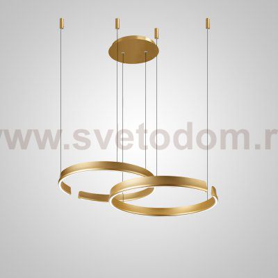 Подвесная люстра VEIKKO COMBO D45+45 Brass ImperiumLoft 231560-23