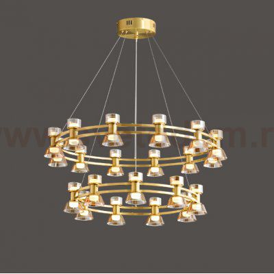 Подвесная люстра BLASIUS D83+63 Brass ImperiumLoft 231619-23