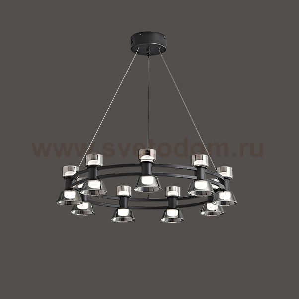 Подвесная люстра BLASIUS D63 Black ImperiumLoft 231620-23