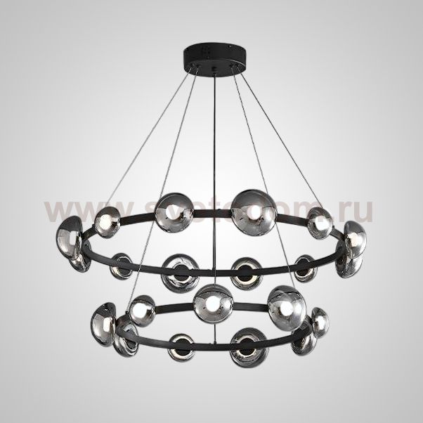 Подвесная люстра BOOSTER D68+88 Black ImperiumLoft 231631-23