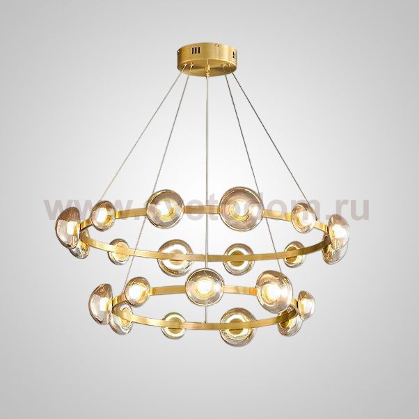 Подвесная люстра BOOSTER D68+88 Brass ImperiumLoft 231635-23