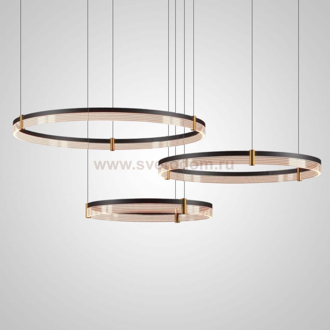 Подвесная люстра ALMER COMBO D60+80+100 ImperiumLoft 231654-23