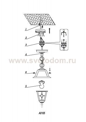 Светильник подвесной Odeon light 2317/1 OUTER