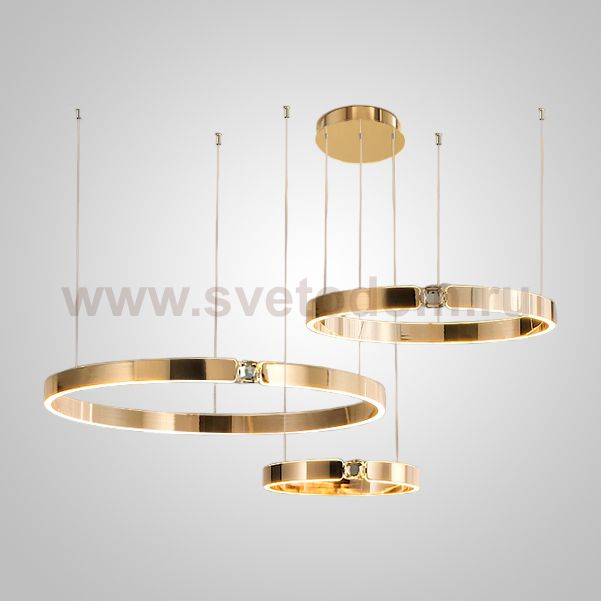 Подвесная люстра SELLIF B RING COMBO D40+60+80 Brass ImperiumLoft 231748-23