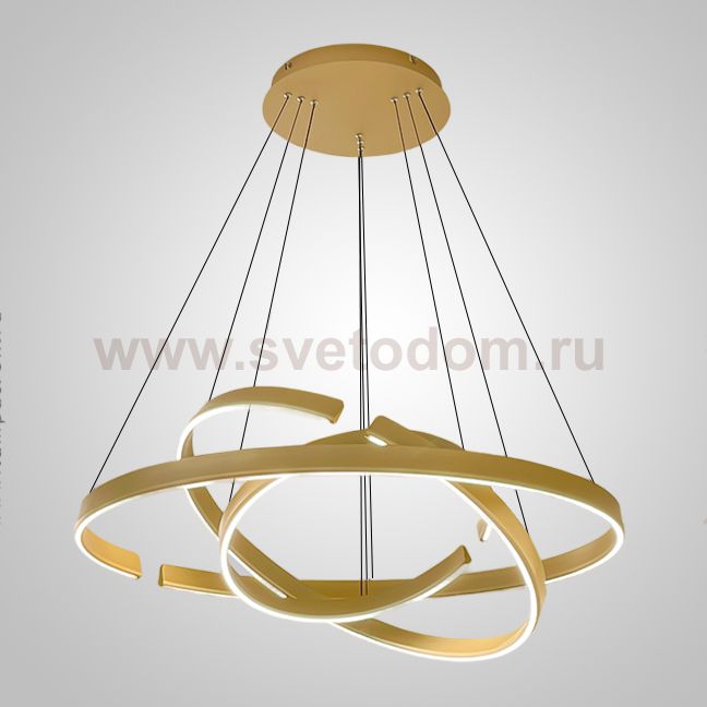 Подвесная люстра VEIKKO D65+45+85 Brass ImperiumLoft 231773-23