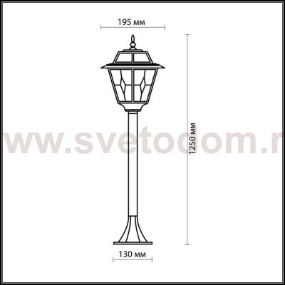 Уличный светильник 150 см Odeon light 2318/1F OUTER