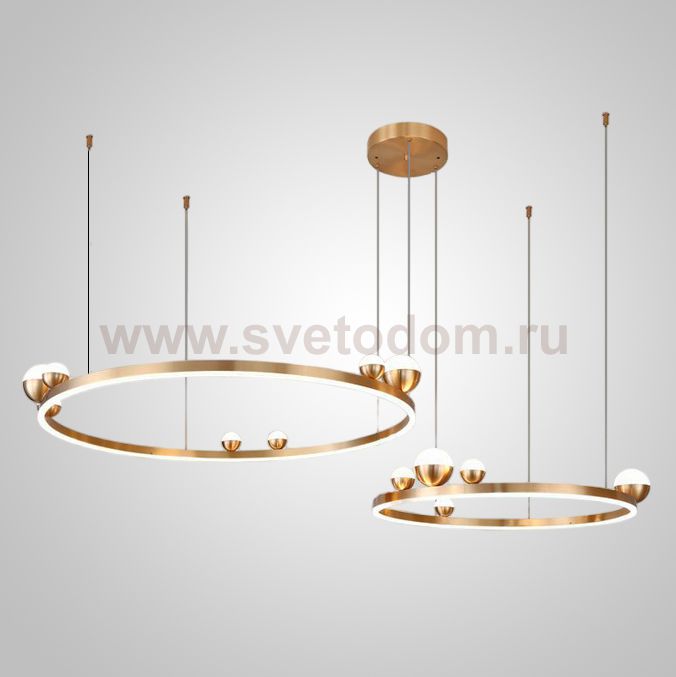 Подвесная люстра HOLVAST COMBO B D60+80 ImperiumLoft 231890-23