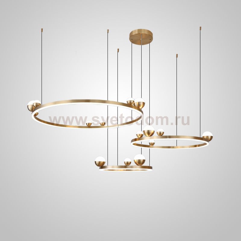 Подвесная люстра HOLVAST COMBO B D40+60+80 ImperiumLoft 231891-23