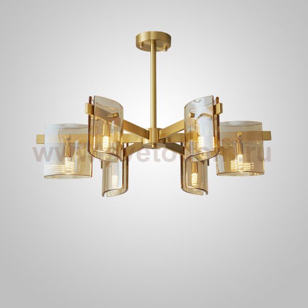 Потолочная люстра JANICE CH L6 Brass ImperiumLoft 231989-23