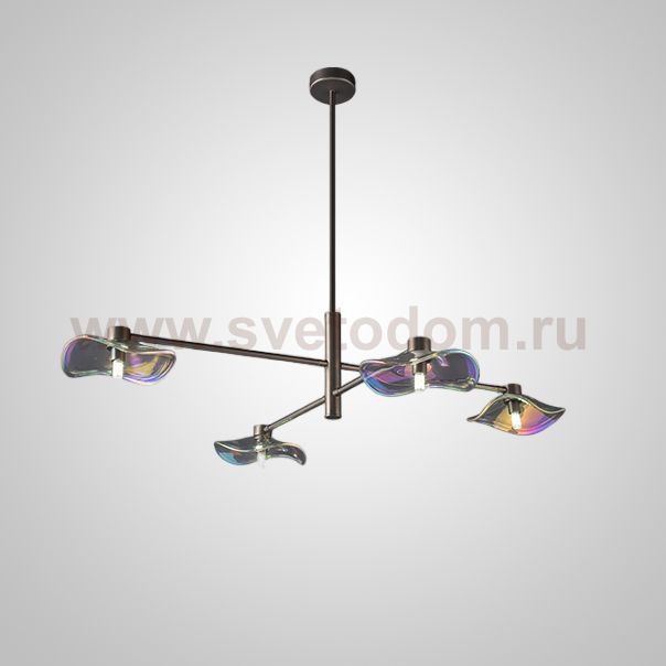 Потолочная люстра MILIAN CH L4 Black Grey ImperiumLoft 232035-23