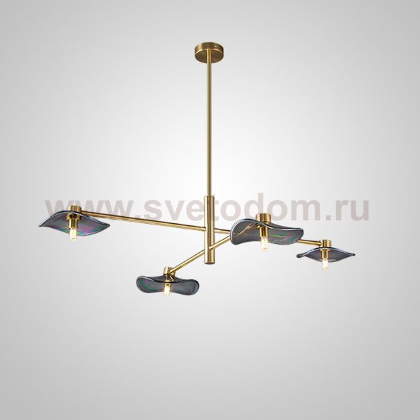 Потолочная люстра MILIAN CH L4 Brass Cognac ImperiumLoft 232038-23
