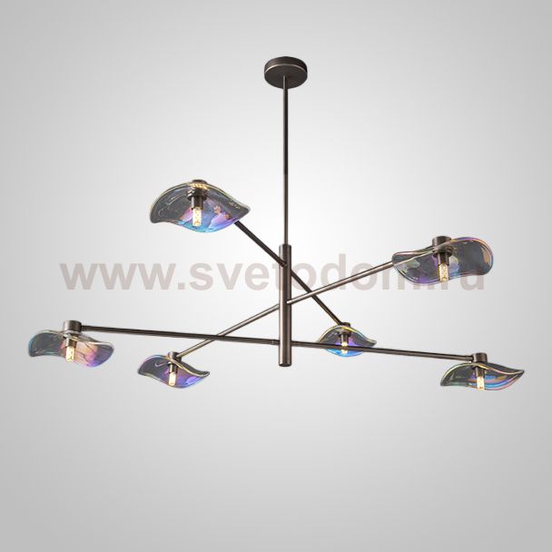 Потолочная люстра MILIAN CH L6 Black Grey ImperiumLoft 232039-23