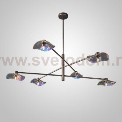 Потолочная люстра MILIAN CH L6 Black Grey ImperiumLoft 232039-23