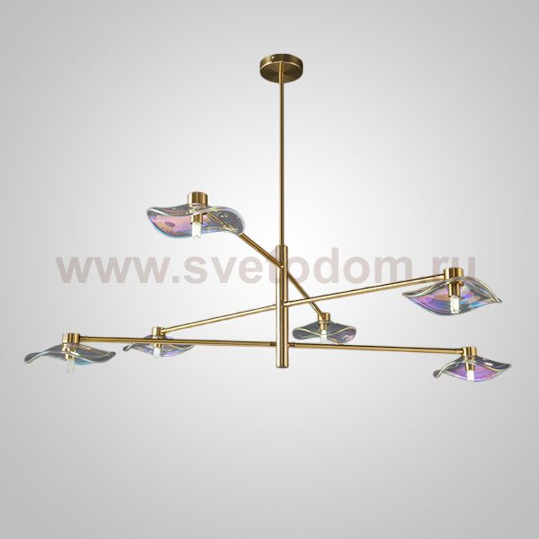 Потолочная люстра MILIAN CH L6 Brass Grey ImperiumLoft 232041-23