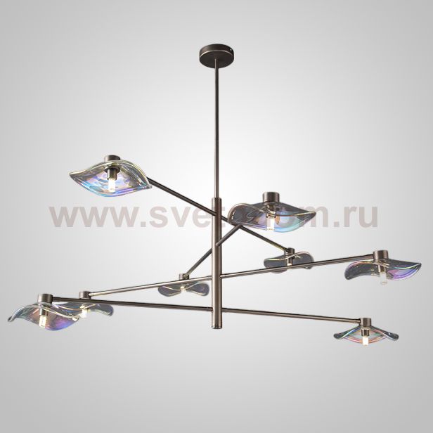 Потолочная люстра MILIAN CH L8 Black Grey ImperiumLoft 232043-23