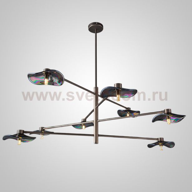 Потолочная люстра MILIAN CH L8 Black Cognac ImperiumLoft 232045-23