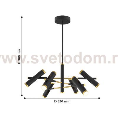 Люстра подвесная Favourite 2324-12P Duplex