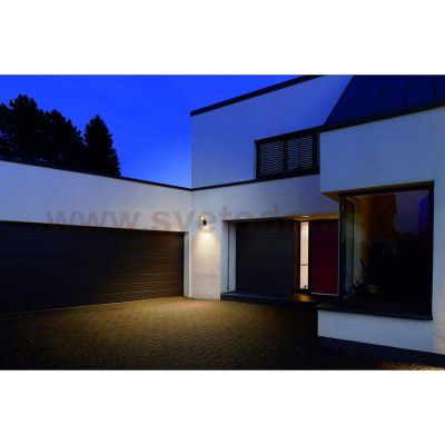 SLV 232405 MERVALED S Wandleuchte, anthrazit, 12W LED, warm-weiss, mit Sensor