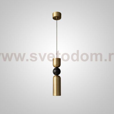 Подвесной светильник NIORD A Brass Black ImperiumLoft 232486-23