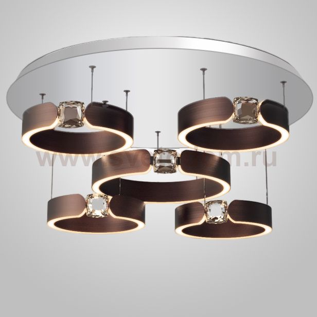 Потолочная люстра SELLIF CHROME L5 Brown ImperiumLoft 232792-23
