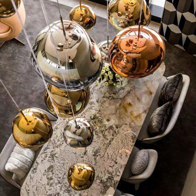 Подвесной светильник Tom Dixon Melt Pendant Silver D38 ImperiumLoft 233054-22