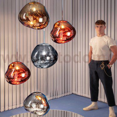 Подвесной светильник Tom Dixon Melt Pendant Silver D38 ImperiumLoft 233054-22